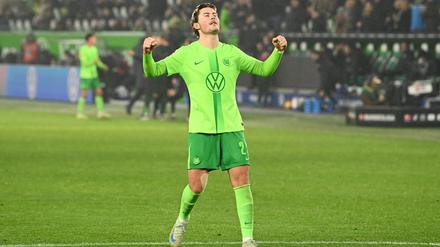 Jonas Wind traf spät zum Wolfsburger Sieg.