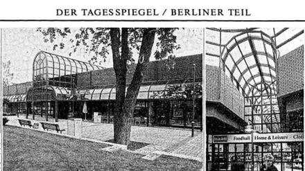 So sah das alte Britannia-Center aus: Backstein, lange Flure, ein gläsernes Dach mit einer Kuppel.