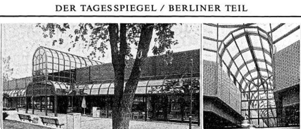 So sah das alte Britannia-Center aus: Backstein, lange Flure, ein gläsernes Dach mit einer Kuppel.