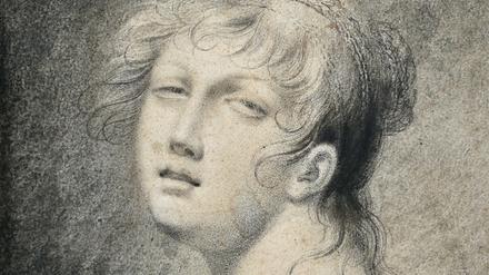 Jean-Baptiste Greuze, attr, (1725-1805) Femme en extase.
