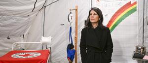  Außenministerin Annalena Baerbock (Bündnis90/Die Grünen) besucht als Brandenburger Bundestagsabgeordnete das Logistikzentrum des Deutschen Roten Kreuzes. 