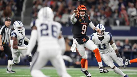 Joe Burrow holte mit den Bengals einen kaum noch für möglich gehaltenen Sieg bei den Dallas Cowboys.