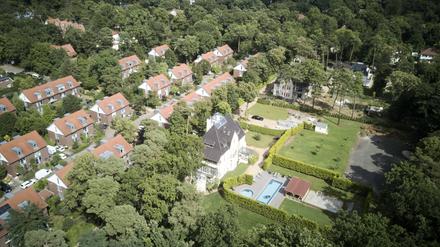 Wohngebiet einer Einfamilienhaus-Siedlung in Kleinmachnow.