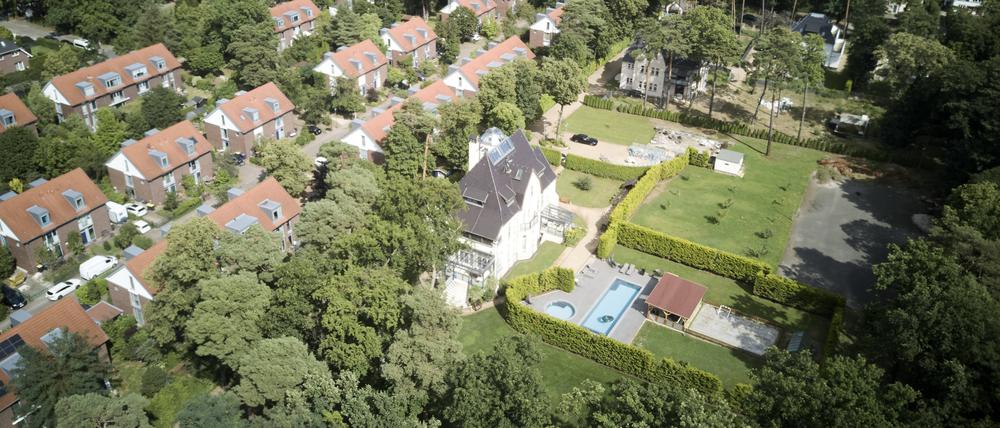 Wohngebiet einer Einfamilienhaus-Siedlung in Kleinmachnow.