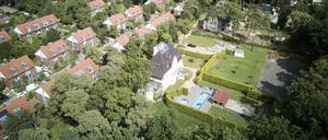 Wohngebiet einer Einfamilienhaus-Siedlung in Kleinmachnow.