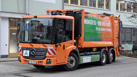 Potsdam hat das erste vollelektrische Abfallsammelfahrzeug im Dauereinsatz.