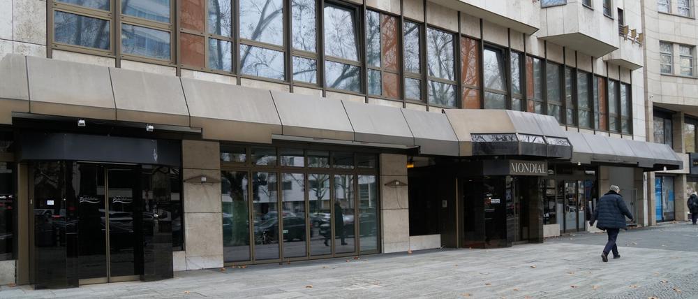 Das Berliner „Hotel Mondial“ am Kurfürstendamm steht seit Jahren leer.