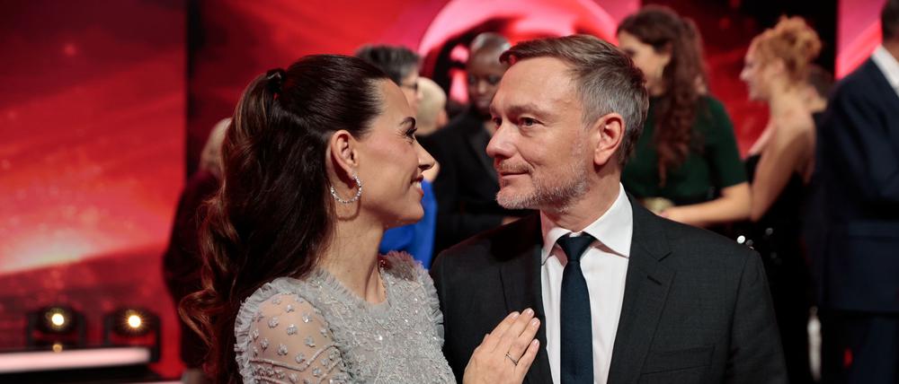 Christian Lindner mit Ehefrau Franca Lehfeldt. Die beiden erwarten ein Kind. (Archivbild)