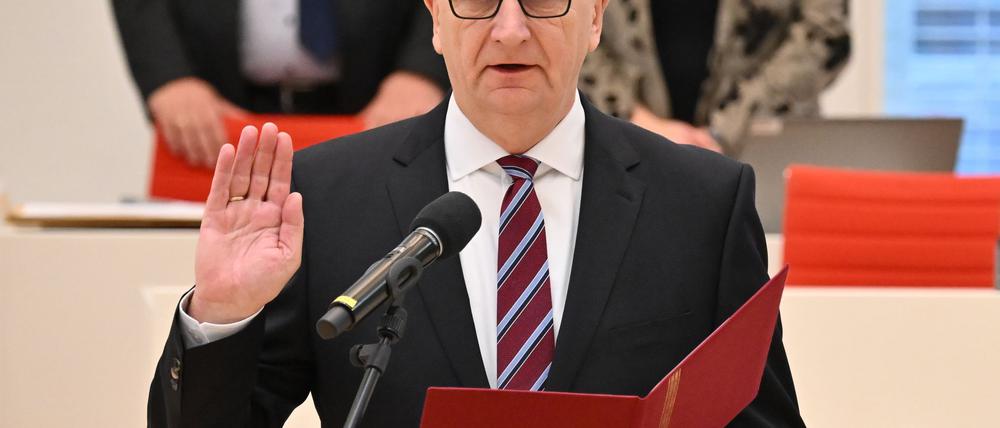 Brandenburgs wiedergewählter Ministerpräsident, Dietmar Woidke, bekam im zweiten Wahlgang auch Stimmen aus der Opposition. 