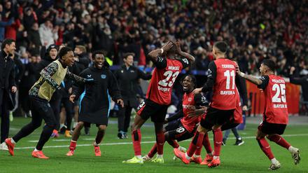 Der Moment nach dem Siegtreffer.