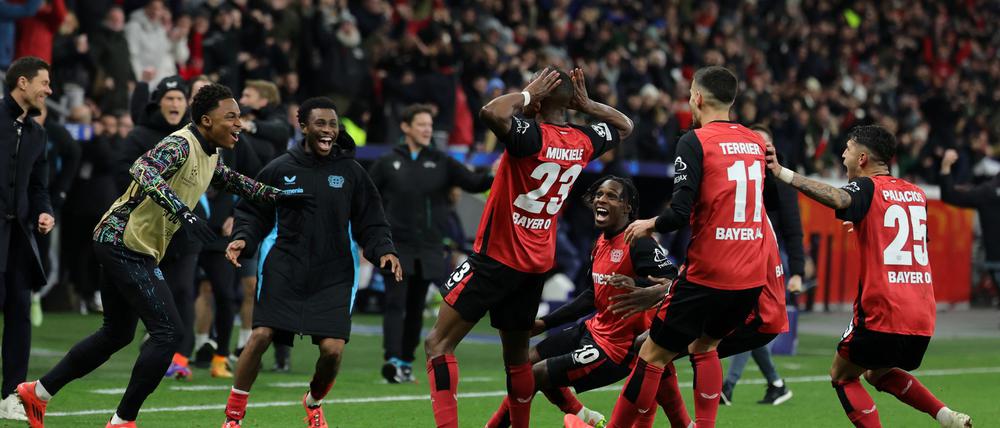 Der Moment nach dem Siegtreffer.