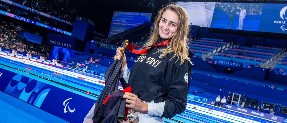 Elena Semechin gewann bei den Spielen in Paris Gold.