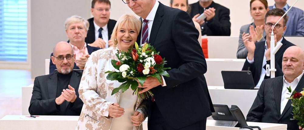 Erst im zweiten Wahldurchgang bekam Ministerpräsident Dietmar Woidke die erforderliche Mehrheit. 