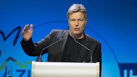 Grünen-Kanzlerkandidat Robert Habeck bei einer IHK-Veranstaltung Anfang Dezember.