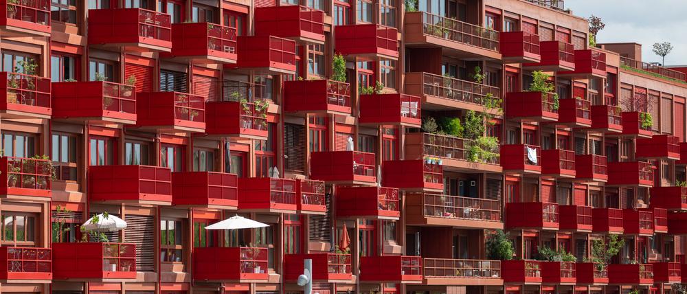 Blick auf Neubau-Wohnungen im Berliner Bezirk Schöneberg. (Symbolbild)