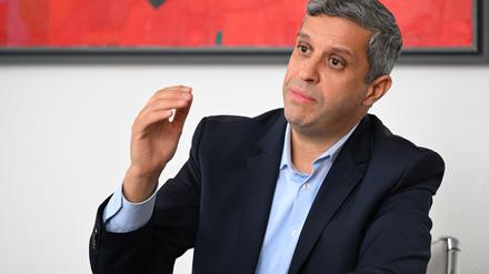 Raed Saleh, Vorsitzender der SPD-Fraktion im Abgeordnetenhauses Berlin.