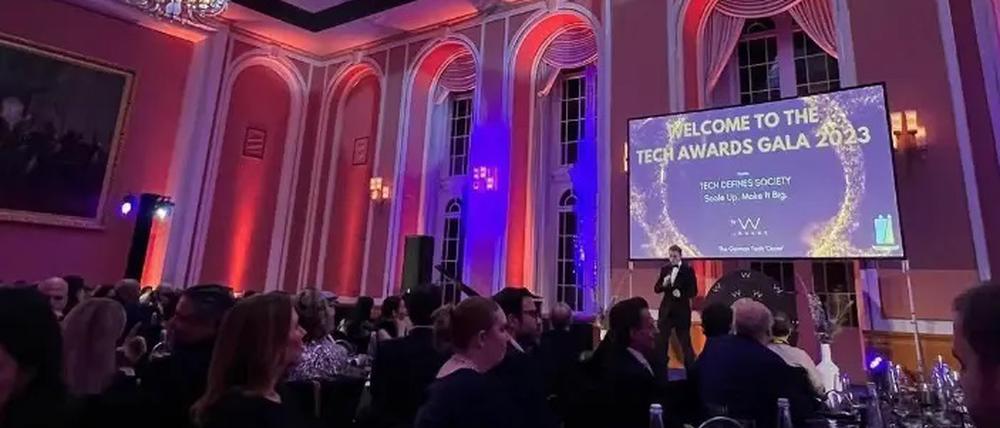 Auch 2023 fand die Tech Awards Gala im Roten Rathaus statt.