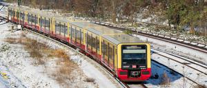 Schnee von morgen. Eine Berliner S-Bahn der neuesten Generation.
