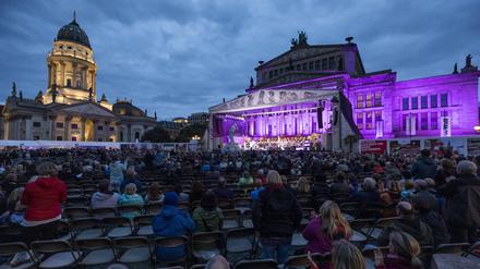 Blick auf das Konzerthaus am Gendarmenmarkt.