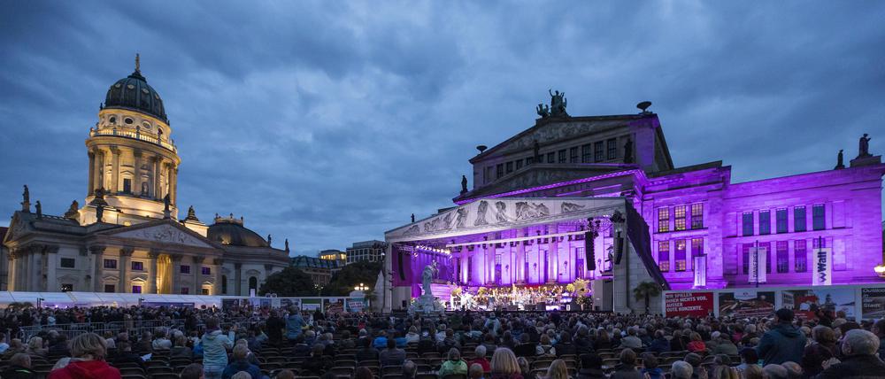 Blick auf das Konzerthaus am Gendarmenmarkt.