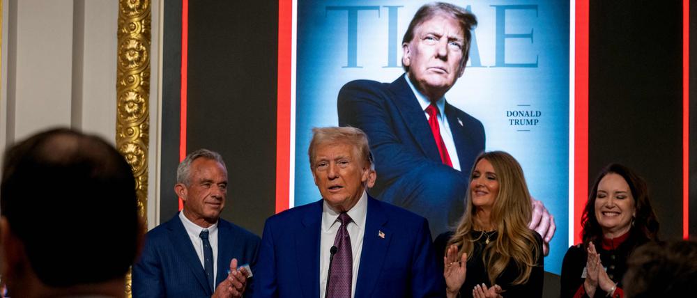 Donald Trump an der New Yorker Börse.