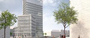 So stellt sich der Architekt Max Dudler das Bürohaus am Rathenauplatz vor.