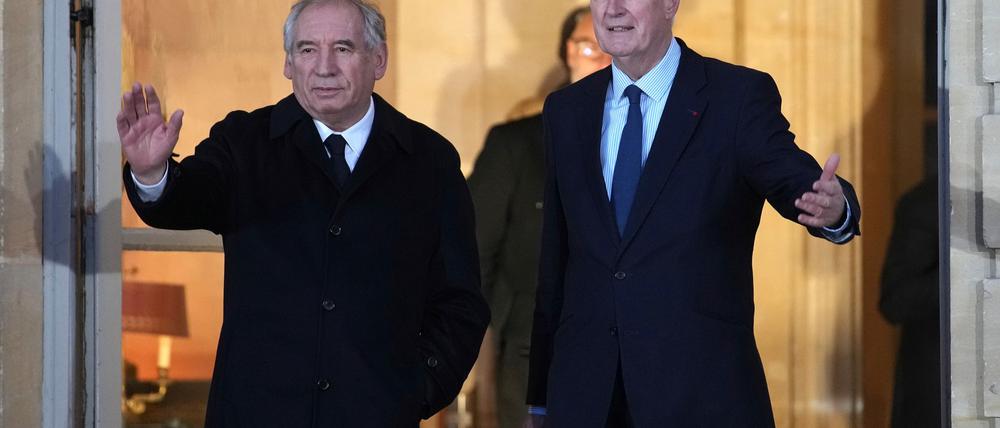 Innerhalb eines Jahres hat Frankreich nun mit Bayrou (links) seinen vierten Premier.