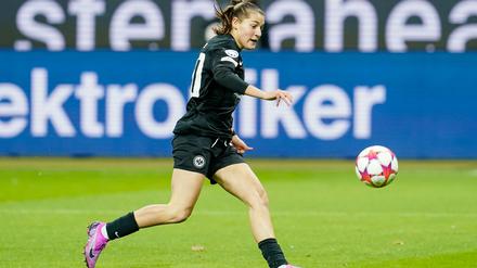 Carlotta Wamser erzielte für Eintracht Frankfurt gegen den FC Carl Zeiss Jena die 1:0-Führung.