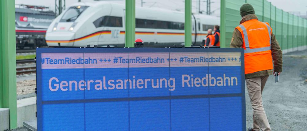 Riedbahn soll schon am Samstag wieder öffnen