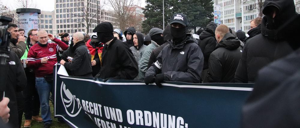 Rechtsradikale Demonstration (Symbolbild)