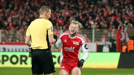 Benedict Hollerbach (rechts) und sein 1. FC Union Berlin haben momentan nichts zu Lachen.