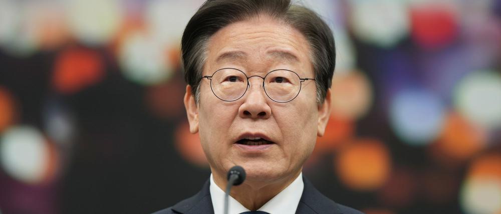 Lee Jae Myung sprach sich gegen ein Amtsenthebungsverfahren gegen Han Duck Soo aus.