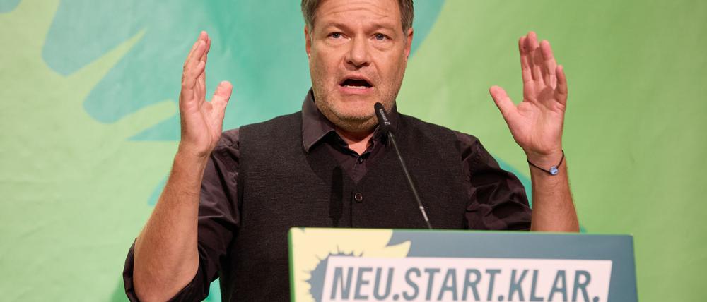 Robert Habeck führt die Grünen als Spitzenkandidat in die Bundestagswahl. (Archivbild)