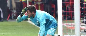Bochums Keeper Patrick Drewes beim Hinspiel seines VfL gegen den 1. FC Union Berlin.