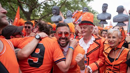 Die gute Laune der niederländischen Fans bei der Fußball-EM war ansteckend. 