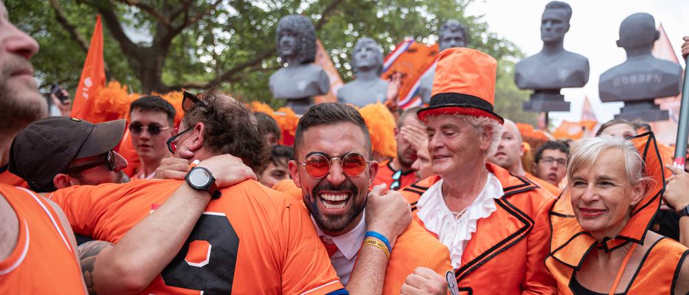 Die gute Laune der niederländischen Fans bei der Fußball-EM war ansteckend. 