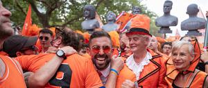 Die gute Laune der niederländischen Fans bei der Fußball-EM war ansteckend. 