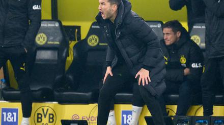 BVB-Coach Sahin war nach dem Remis gegen Hoffenheim bedient