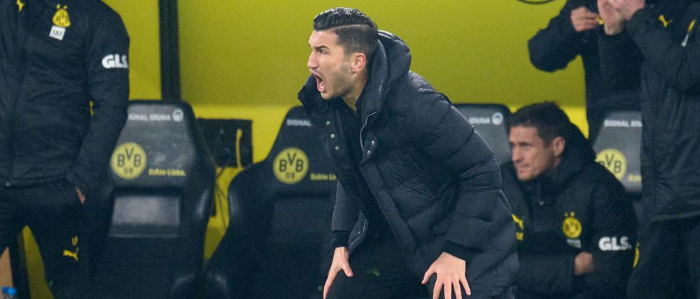 BVB-Coach Sahin war nach dem Remis gegen Hoffenheim bedient