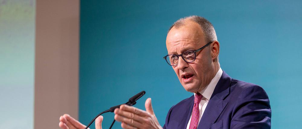 „Das ist sehr seriös„, sagt Merz über das Unionswahlprogramm.