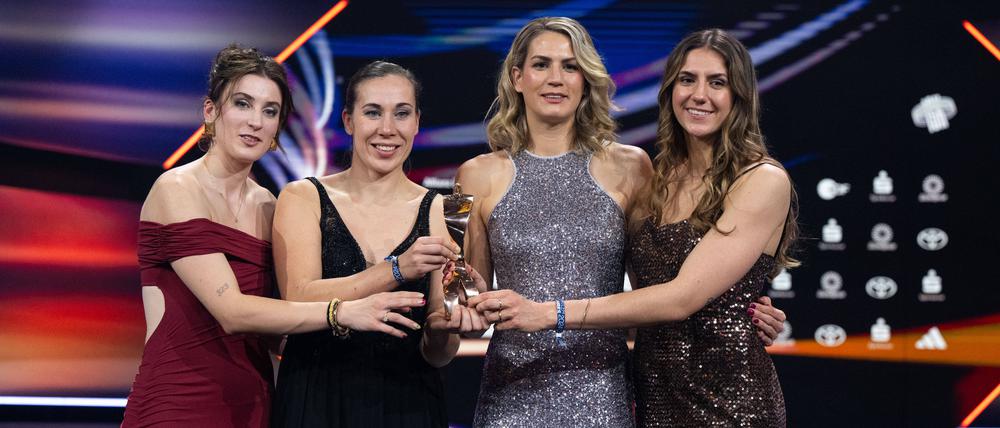 Das 3x3-Team. Elisa Mevius, Svenja Brunckhorst, Sonja Greinacher, Marie Reichert.