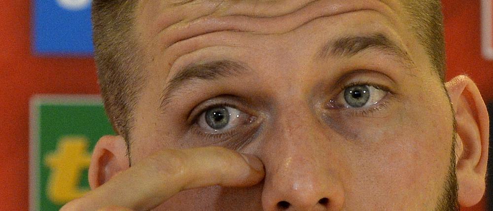 Der österreichische Fußballspieler Guido Burgstaller. 