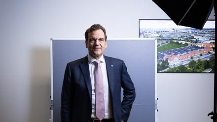Immobileinentwickler Christoph Gröner in der Zentrale der Gröner Group in Berlin.