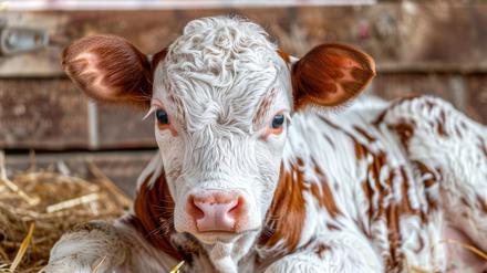 Junges Kalb – in der Milchwirtschaft ein Überschussprodukt.