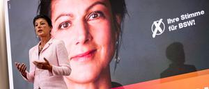 Sahra Wagenknecht ist das Gesicht ihrer jungen Partei BSW - vor allem im Wahlkampf (Archivbild).