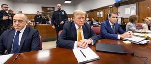 Donald Trump vor Gericht in Manhattan im Mai.