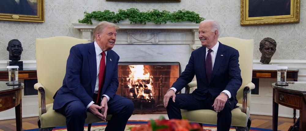 Donald Trump und Joe Biden liegen nicht nur bei der Ukraine-Politik über Kreuz.