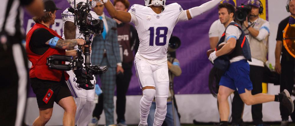 Justin Jefferson hat mit den Minnesota Vikings noch immer die Chance auf den Divisions-Sieg.