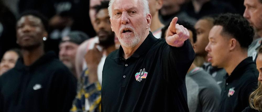Will nach seinem Schlaganfall weiter als Trainer der San Antonio Spurs arbeiten: Gregg Popovich.