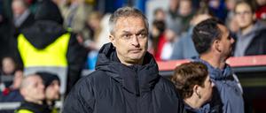 Bundestrainer Trainer Christian Wück blickt mit einer gewissen Demut auf die deutsche Gruppe bei der EM.